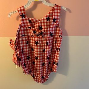 Girls Romper with matching Headband